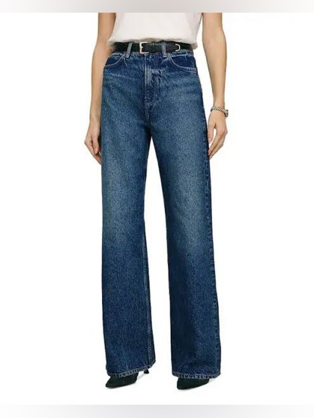 Reformation Cary High Rise Slouchy Wide Leg Jean in Lanier Wash